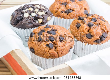 Moist Chocolate Muffins,Chocolate chip muffin,