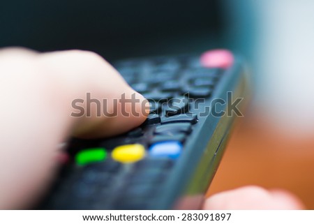 tv remote control television watching screen  device