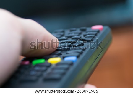 tv remote control television watching screen  device