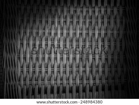 handcraft weave texture natural wicker with monotone