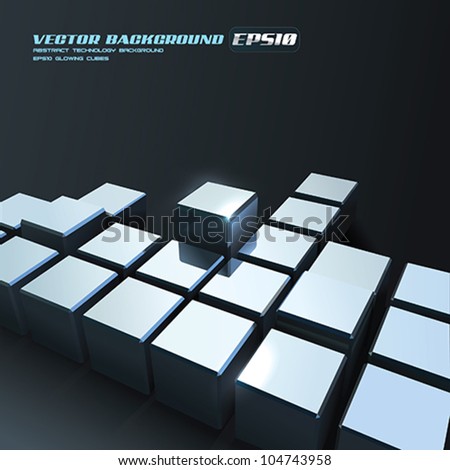 Chrome Backgrounds on Vector Chrome Cubes Background   104743958   Shutterstock