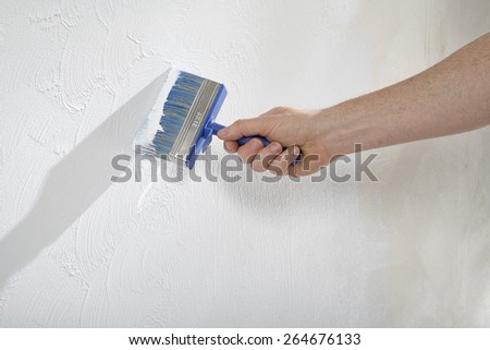 Walls with paint and plaster shape and structure