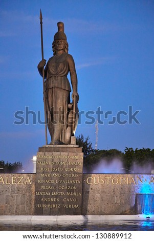 Historical monument in Guadalajara, Jalisco, Mexico