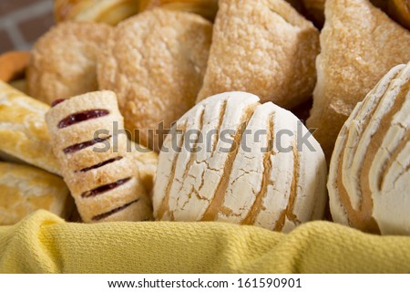 Sweet bread in a basket Sweet bread in a basket