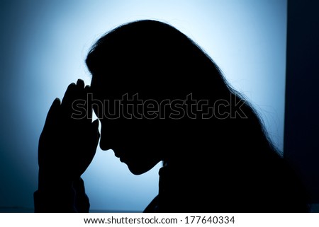 Woman praying Woman praying