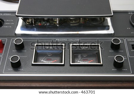 Old analog Reel to Reel Tape Machine