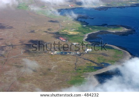 Icelandic Water Treatment Plant from the air