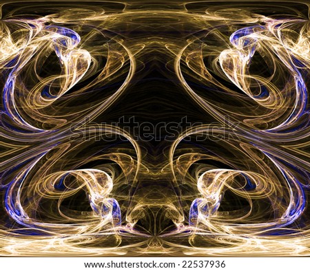 yellow violet flame fractal
