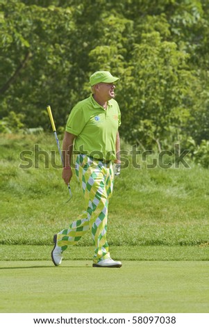 TORONTO, ONTARIO - JULY 21: US golfer John Daly  during a pro-am event at the RBC Canadian Open golf, St. George\'s, Golf and Country Club July 21, 2010 Toronto, Ontario.