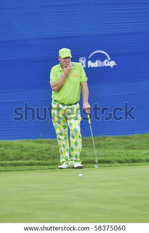 TORONTO, ONTARIO - JULY 21: US golfer John Daly during a pro-am event at the RBC Canadian Open golf, St. George\'s; Golf and Country Club; Toronto, Ontario, July 21, 2010