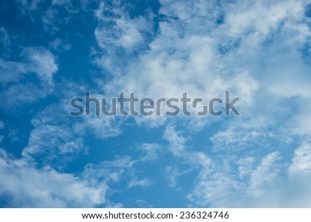 beautiful cloud in the lucky day
