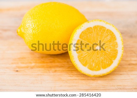 fresh lemon isolated