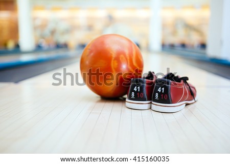All you need for bowling is a pair of shoes and a ball