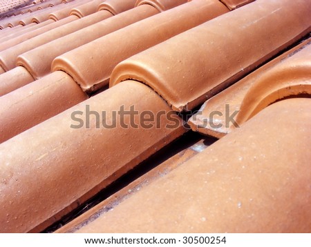 Red Roof with red tiles