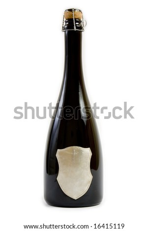 Black Champagne Bottle