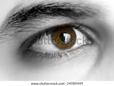 man eye