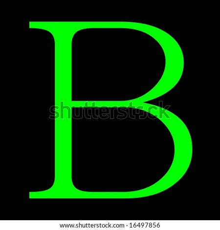 letter b. stock photo : figure, letter B