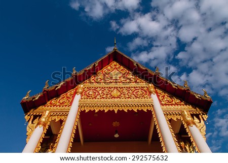 Temple roof,Buddhist art decoration