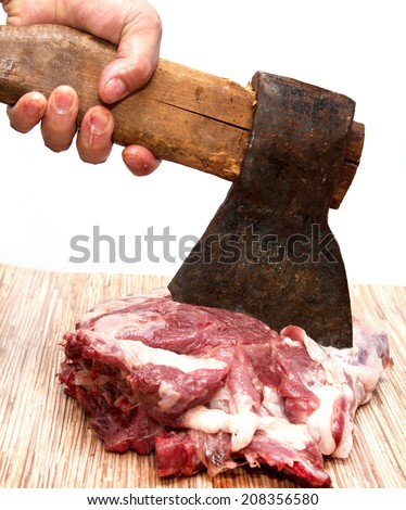 meat cutting ax