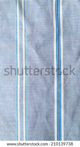 blue material with a blue stripe