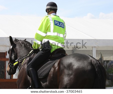 A Police Constable on Duty on a Police Horse.