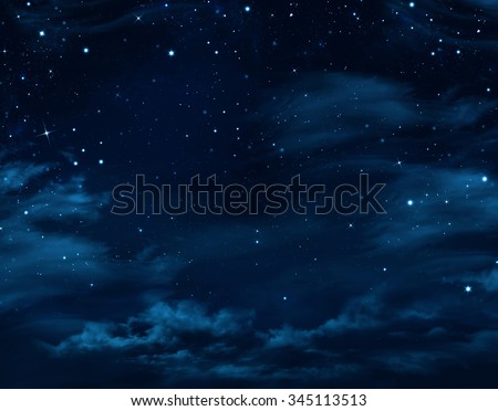 night sky, starry background