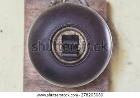 Old electrical switch