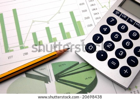 stock exchange graph. stock photo : business chart