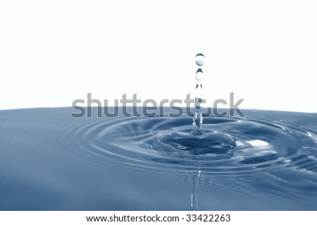 splashing water drop showing a health concept