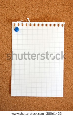blank and empty sheet of paper with copyspace for text message