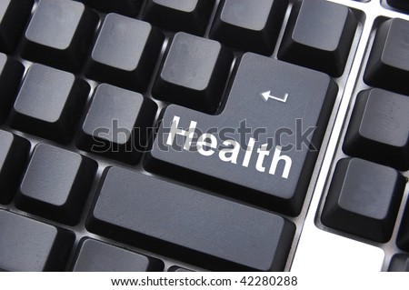 healthy lifestyle shown by health computer button