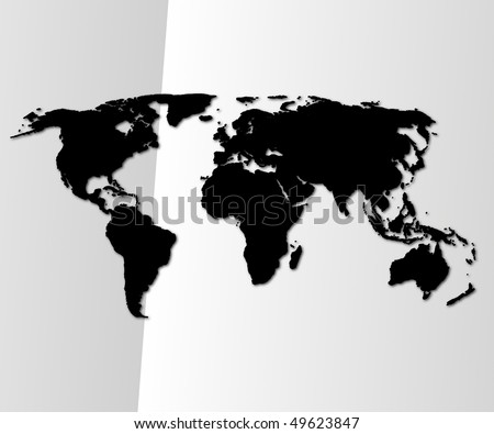blank world map black and white. World+map+lack+and+white+