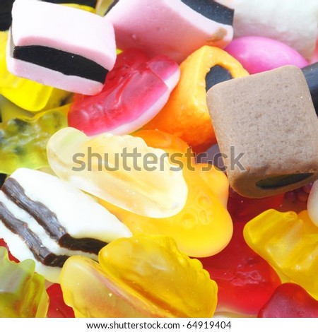 sweets and candy texture background pattern or wallpaper