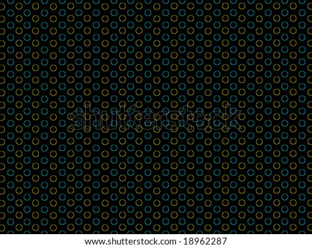 noble dark background with fine turquoise and yellow circles