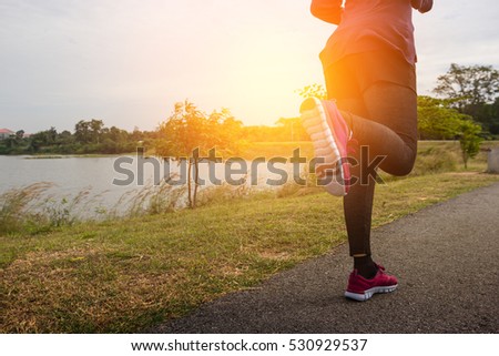 athlete running sport feet on trail healthy lifestyle fitness