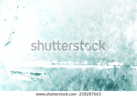 Metal rust wall texture background Soft tone Cyan color