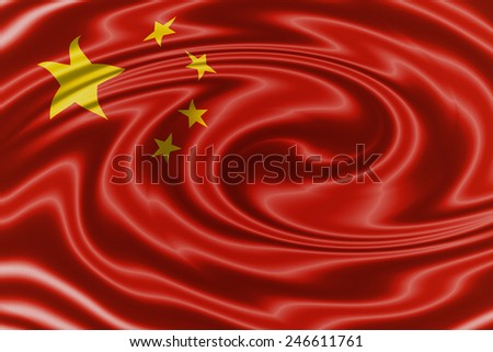 China waving flag