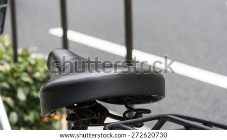 bike seat - soft focus with vintage film filter