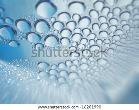 Water beads in light