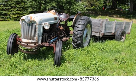 country vintage tractor