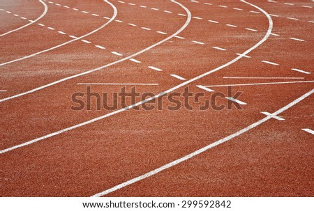 Curve line of track running for sport background