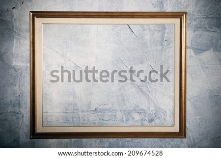 Empty frame/Frame hanging on a wall with empty space inside.