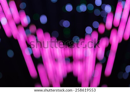 Abstract background purple and blue bokeh circles light effect