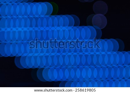 Abstract background blue bokeh circles light effect