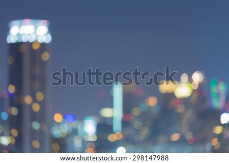 Abstract blurred urban skyline ,defocused background