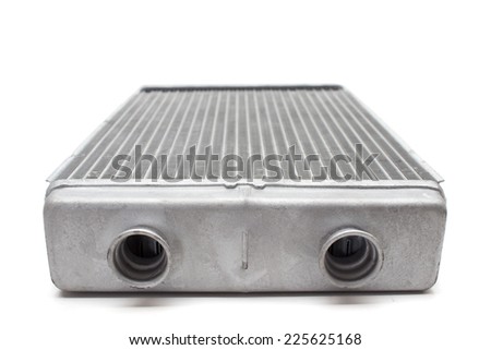 car radiator heater isolated on white background. car parts