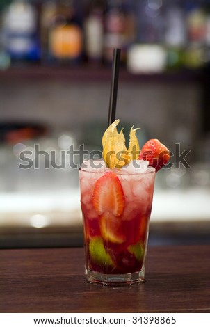 strawberry mix cocktail