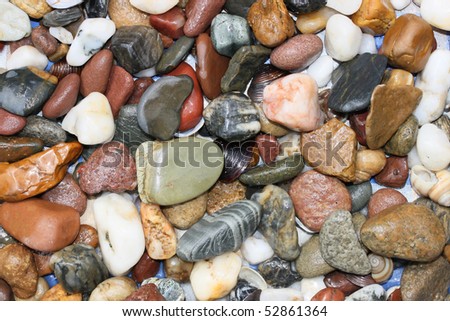 This is a closeup shot of gravel from river Danube, like nice background.