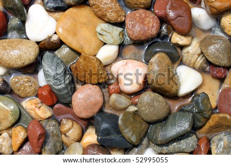 This is a closeup shot of gravel from river Danube, like nice background.