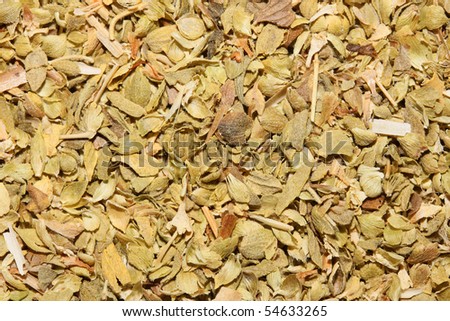 this is a closeup shot of dry oregano spice, like nice spice background